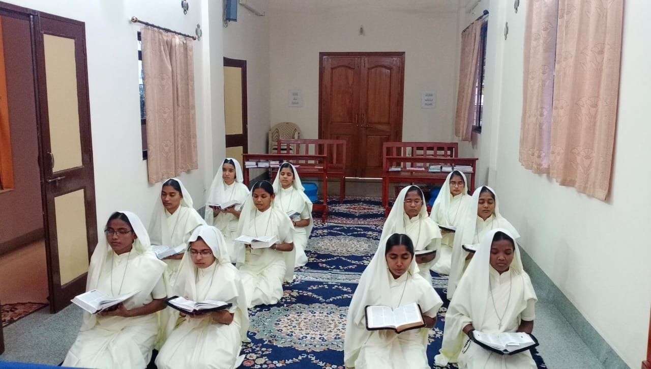 Aspirants in prayer