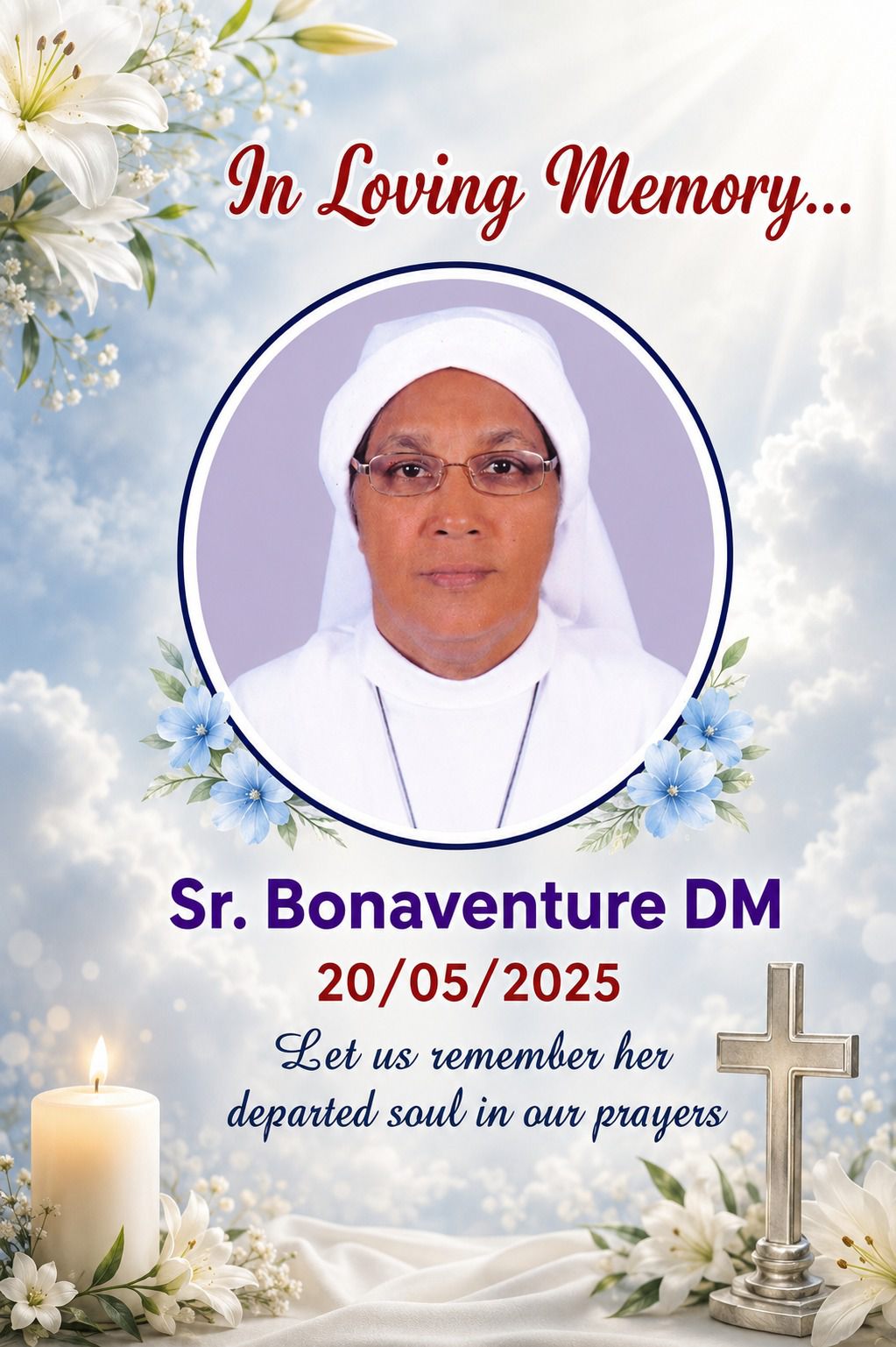 In loving memory of Sr. Bonaventure DM