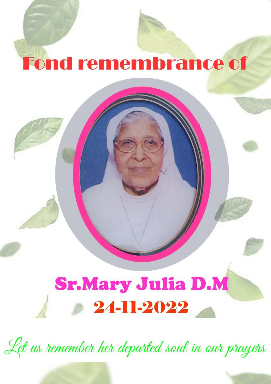 In loving memory of Sr. Mary Julia DM
